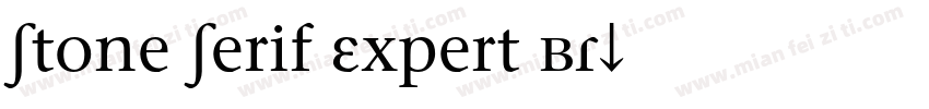 Stone Serif Expert BQ字体转换